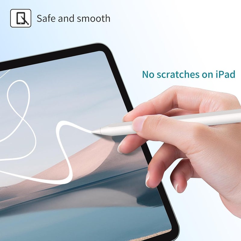 Walant Replacement Tips for Apple Pencil 1st/2nd Gen & Pro/USB-C | Original Feeling & High Sensitivity | Durable Nibs for Writing/Drawing | Compatible with Paper-Like Screen Protector (8 Pack White) - Image 5
